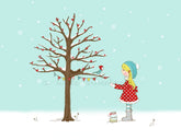 Here Little Bird Illustration